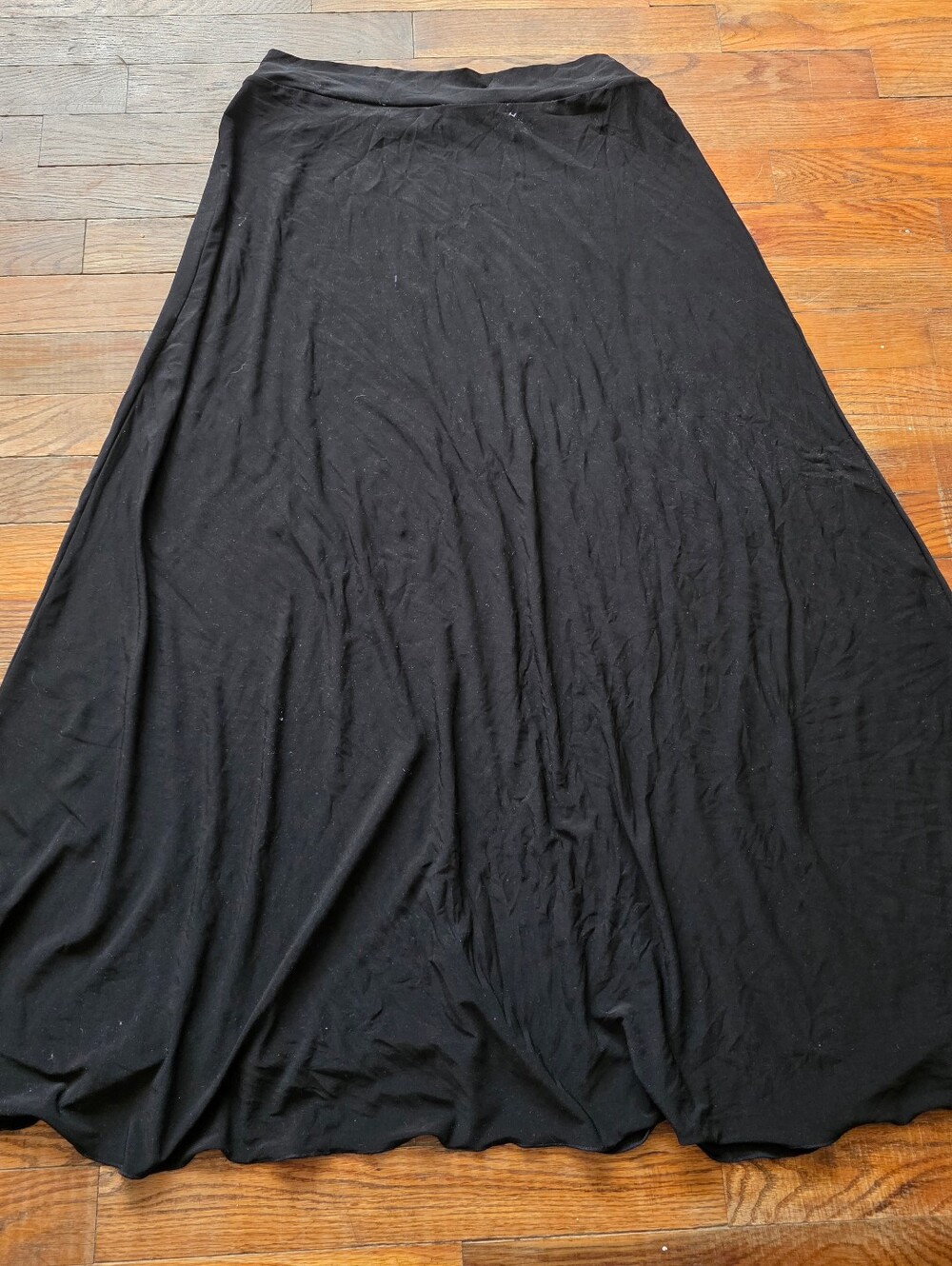 Cato Black Maxi Skirt - Flowing Full-Length A-Line